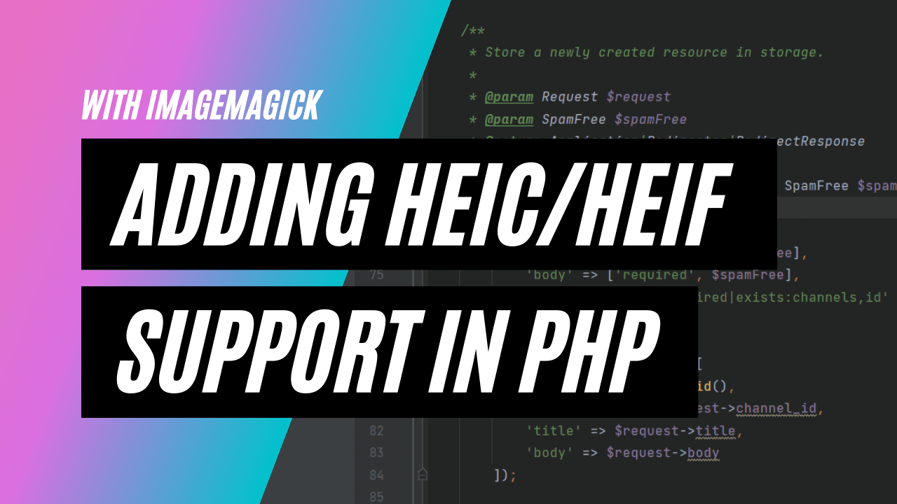 How to add support for HEIC images with ImageMagick in PHP