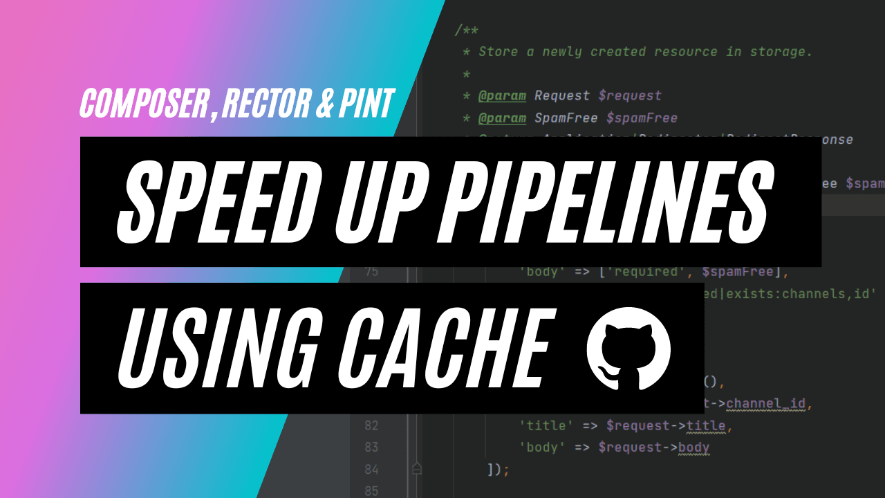 Speed up GitHub Actions by caching Composer, Rector, & Pint